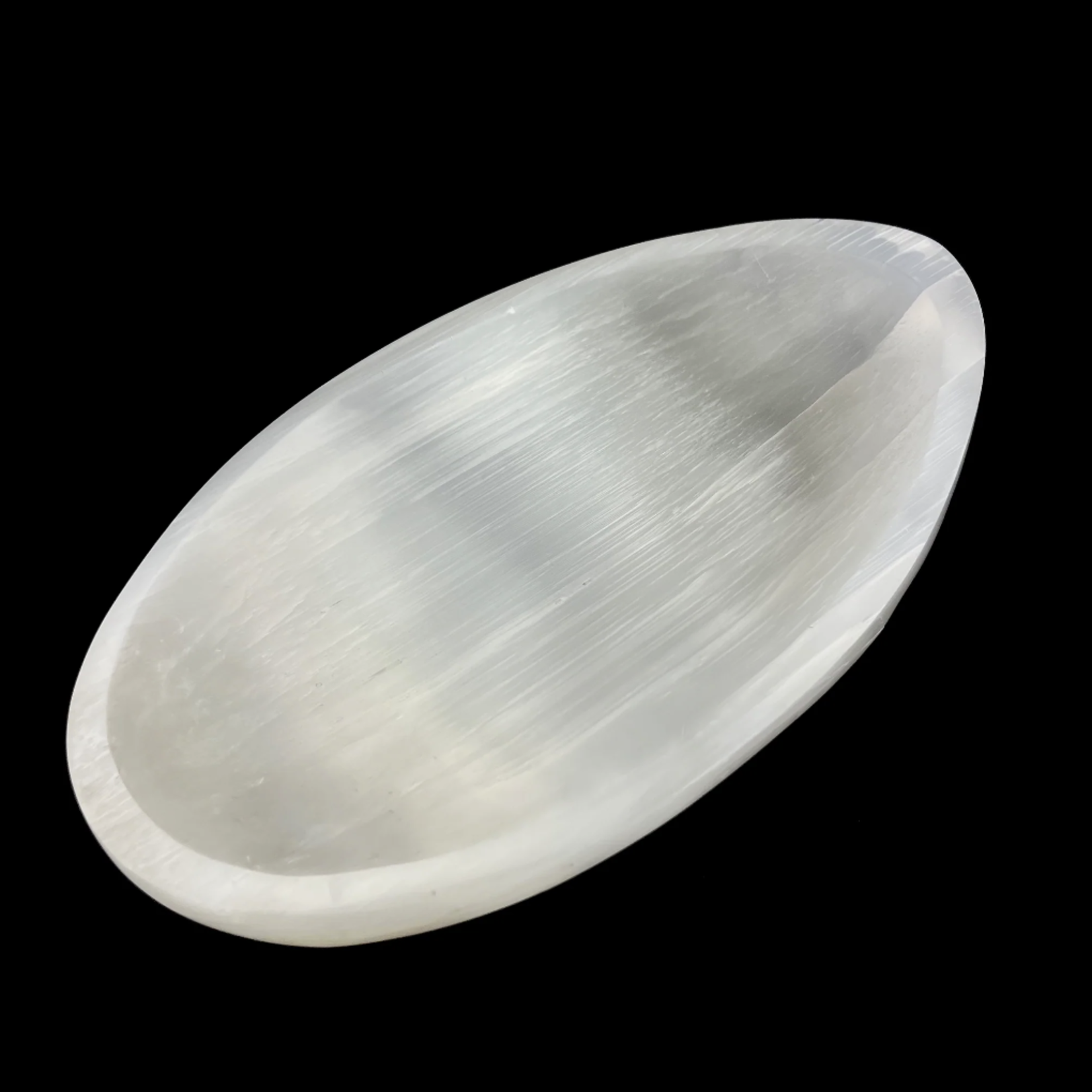 Morocco Minerals Selenite XL Oval Bowl | 12" | Morocco