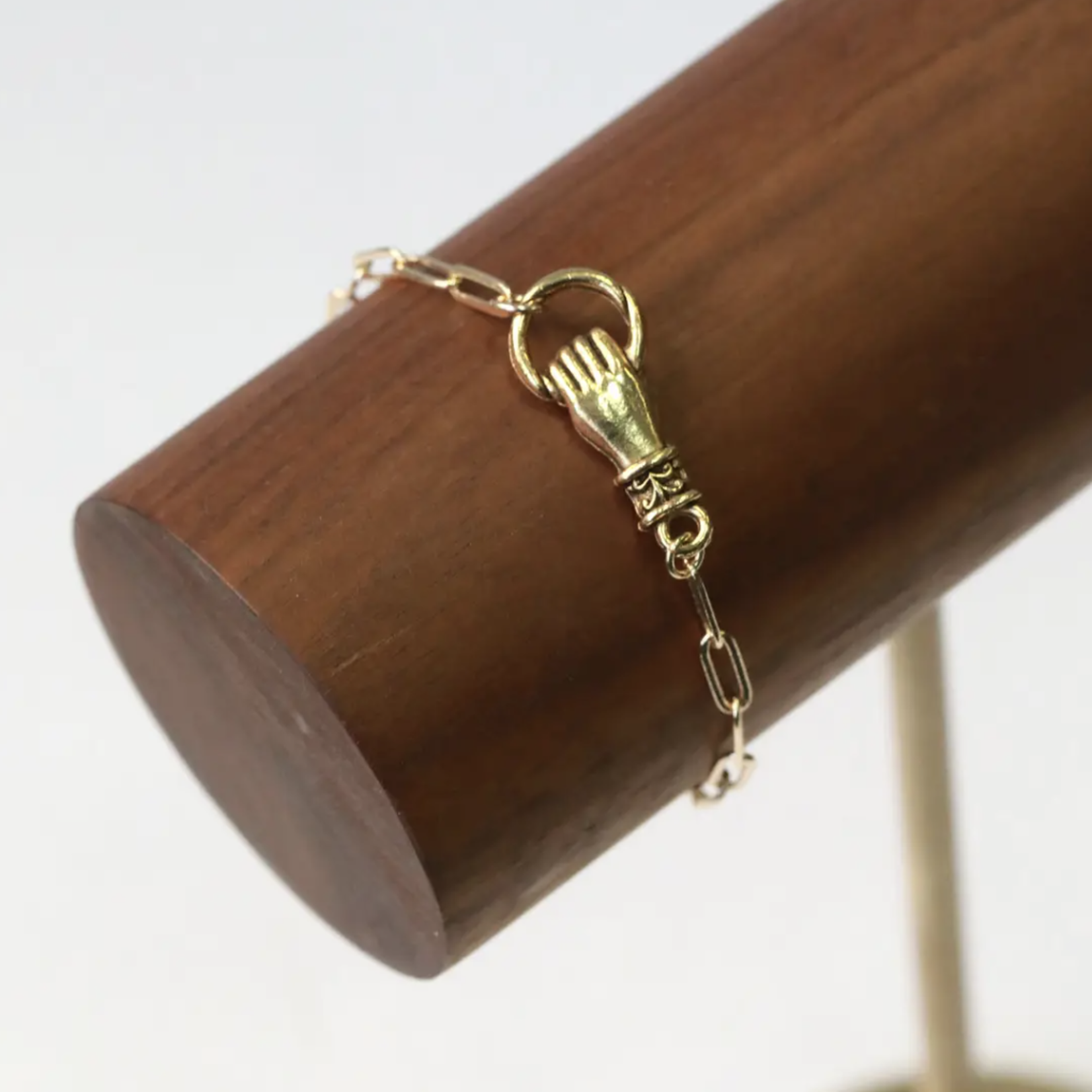 *Milagros Hand of Love Charm Necklace · Gold