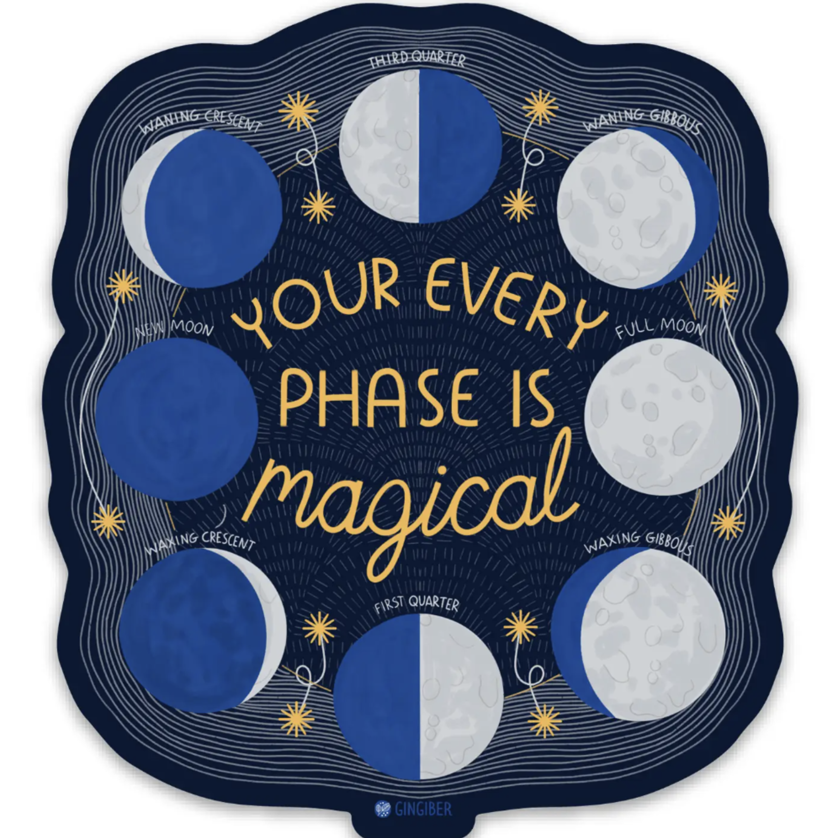 Every Moon Phase Sticker