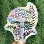 Amanita Mushroom · Suncatcher Sticker