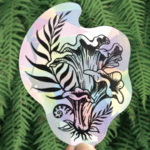 Chanterelle Mushroom · Suncatcher Sticker