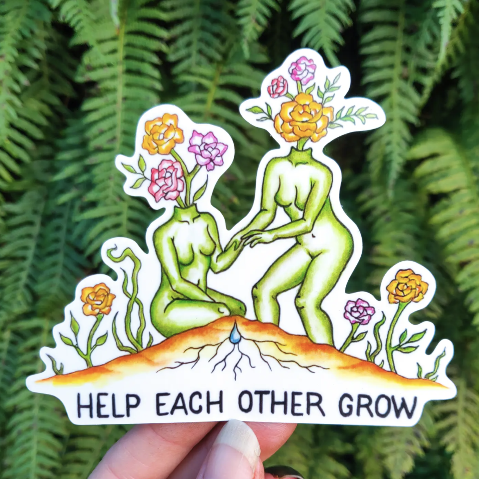 Help Each Other Grow · Sticker