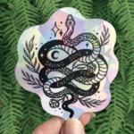 Saving Energy Snake | Suncatcher Sticker