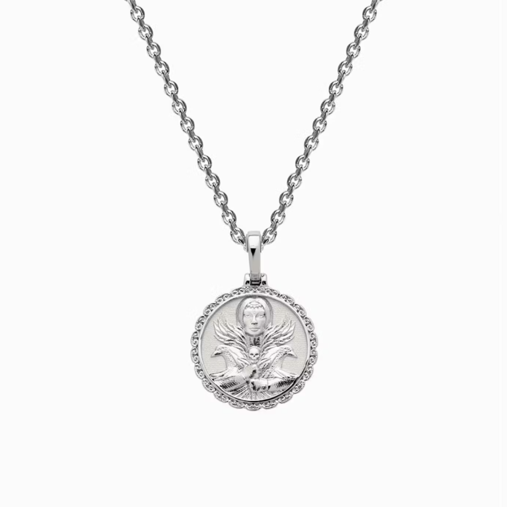 Mini Morrigan 16-18" Saturn Chain Necklace · Sterling Silver