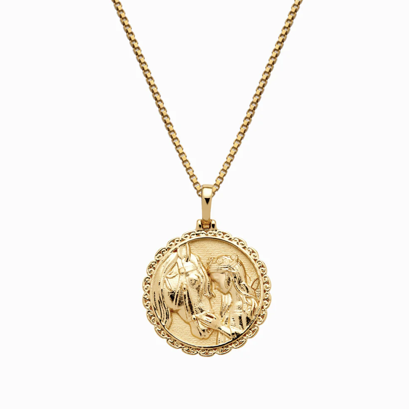 *Rhiannon Standard 16-18" Saturn Chain Necklace · 14K Gold Vermeil