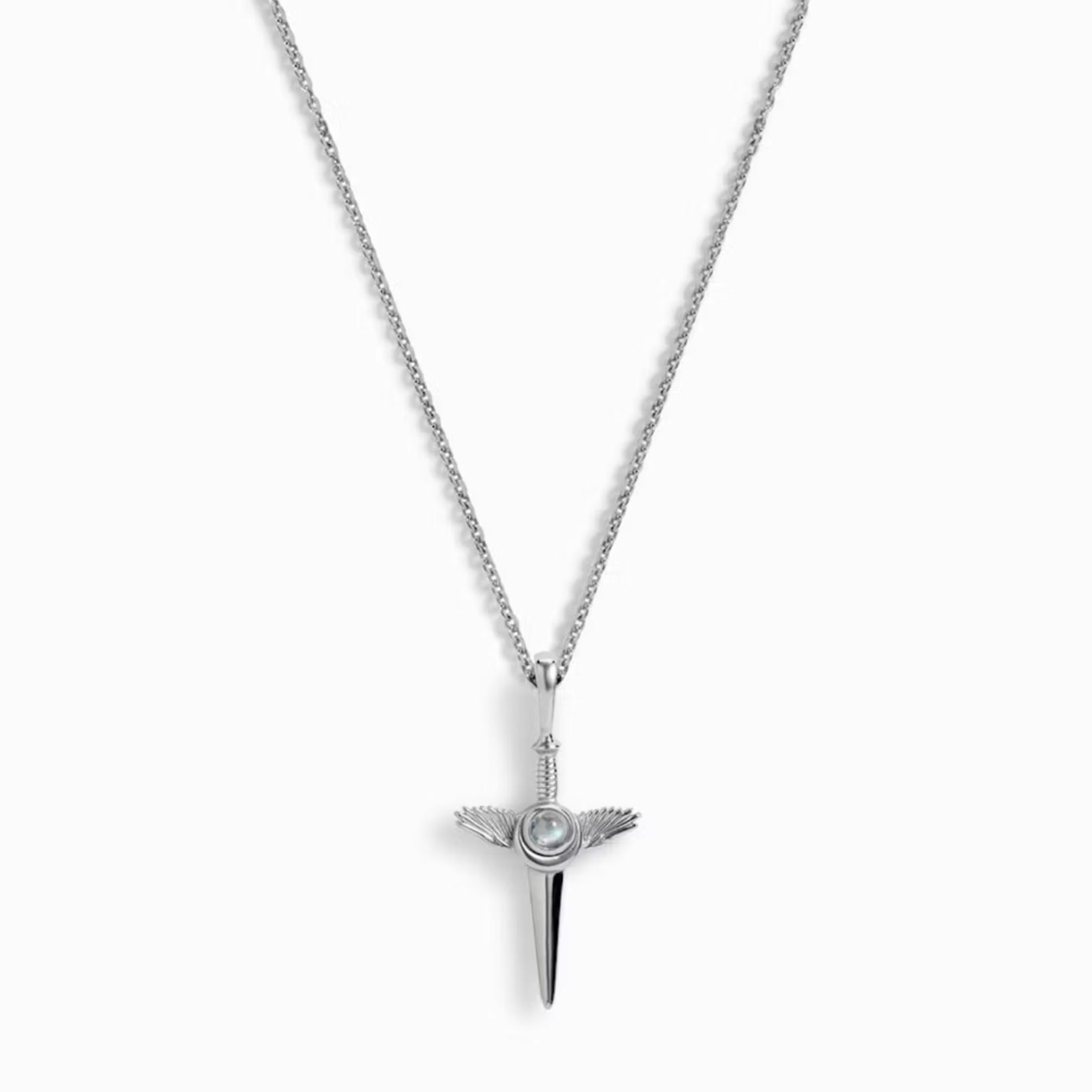 Flying Dagger Standard 16-18" Cable Chain Necklace · Sterling Silver
