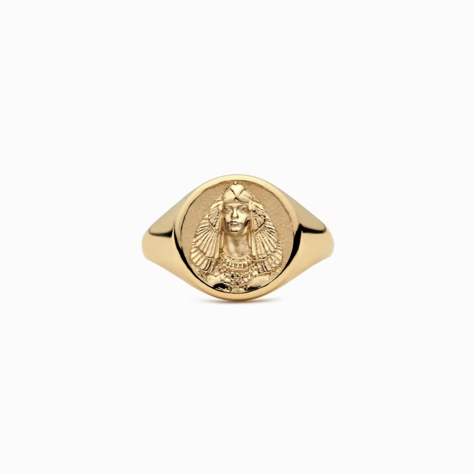 *Cleopatra Signet Ring · 14K Gold Vermeil ·
