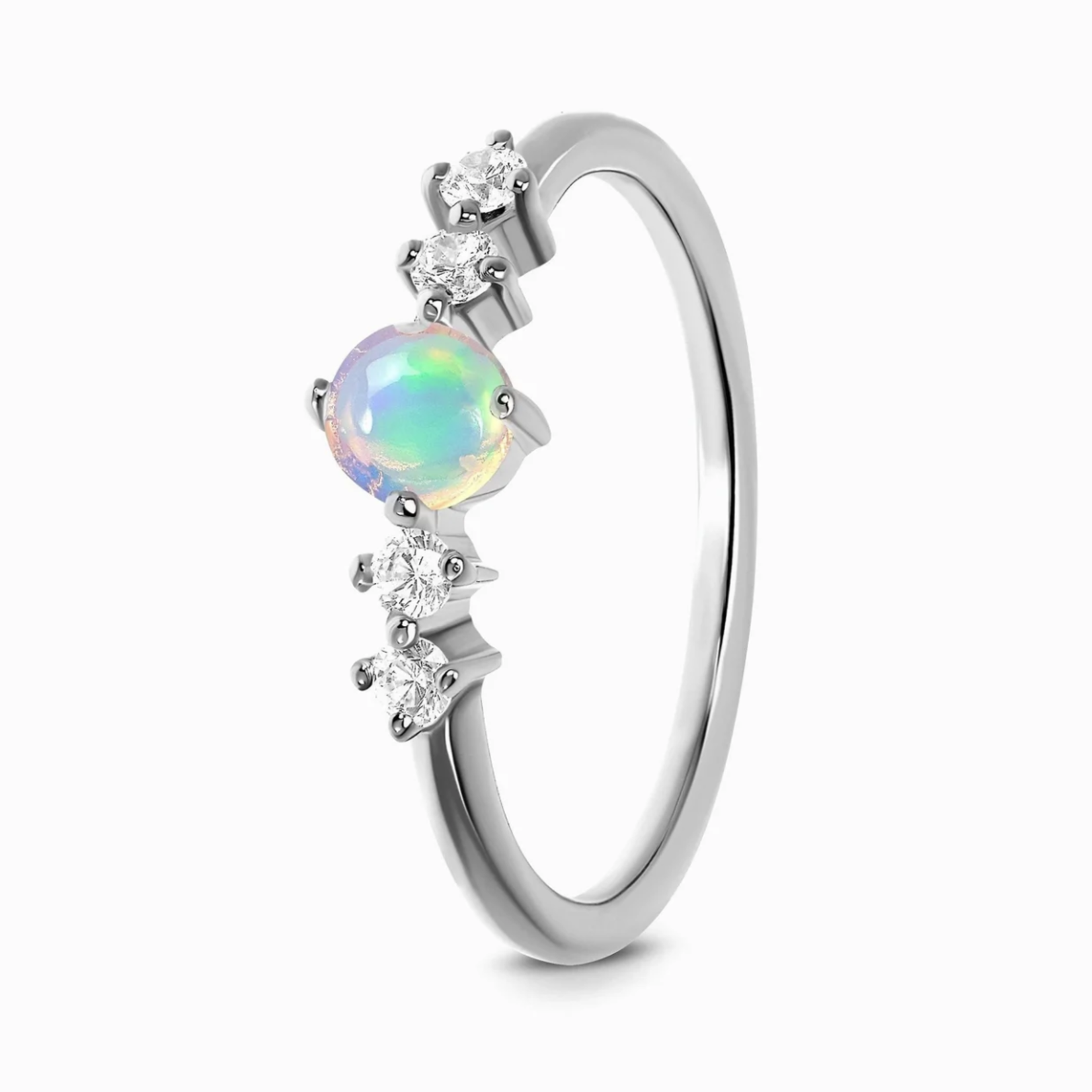 *Loveliness Opal Ring · Sterling Silver · 6