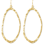 Long Abstract Gilded Earrings · Gold