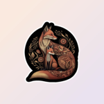 Mama & Baby Fox | Stickers
