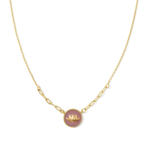 Delicate Lotus Color Pop Necklace · Gold