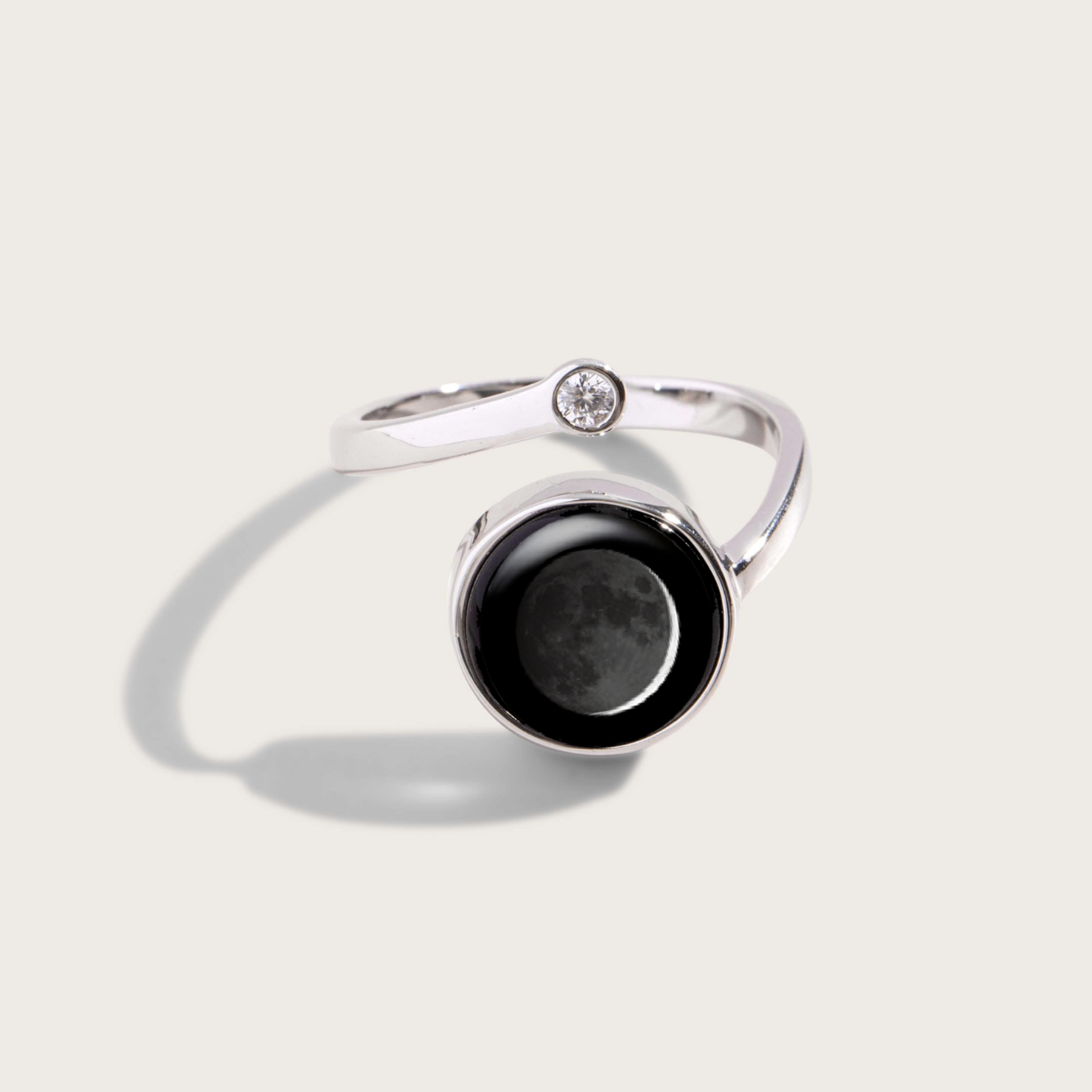 Waxing Crescent Ring ·