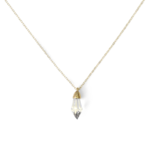 *Crystal Prism Charm Necklace · Gold