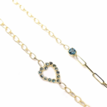 *Sango Heart Bracelet · Tourmaline · 14K Gold