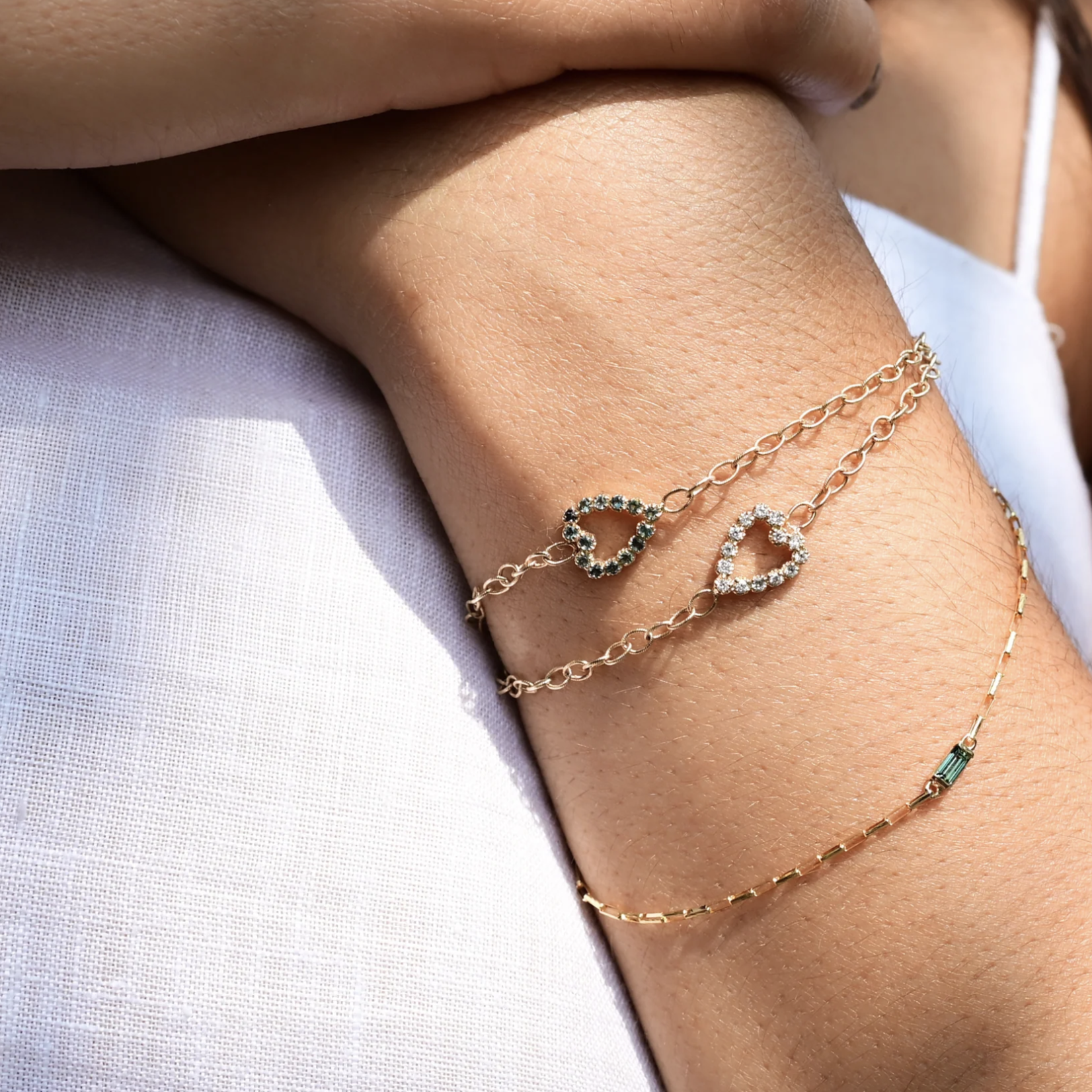 Sunblink Bracelet · Tourmaline · 14K Gold