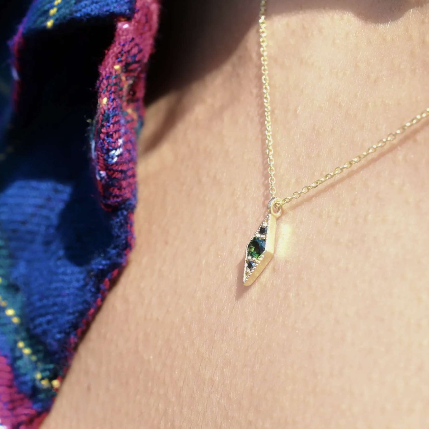 Shillay Black Diamond Necklace · 14K