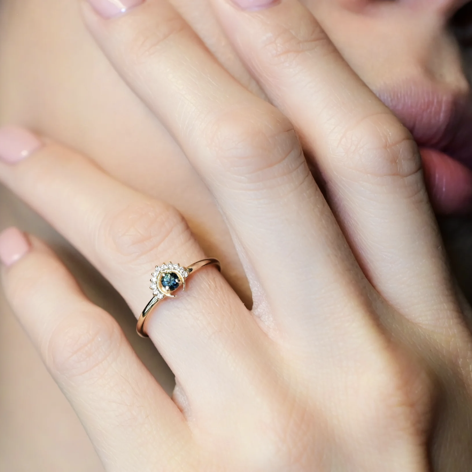 Tosia Diamond Tourmaline Ring · 14K · 7
