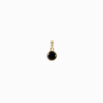 *Black Onyx Gemstone Amulet 16-18" Cable Necklace ·  14K Gold Vermeil