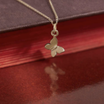 Butterfly Charm Necklace · 14K Gold