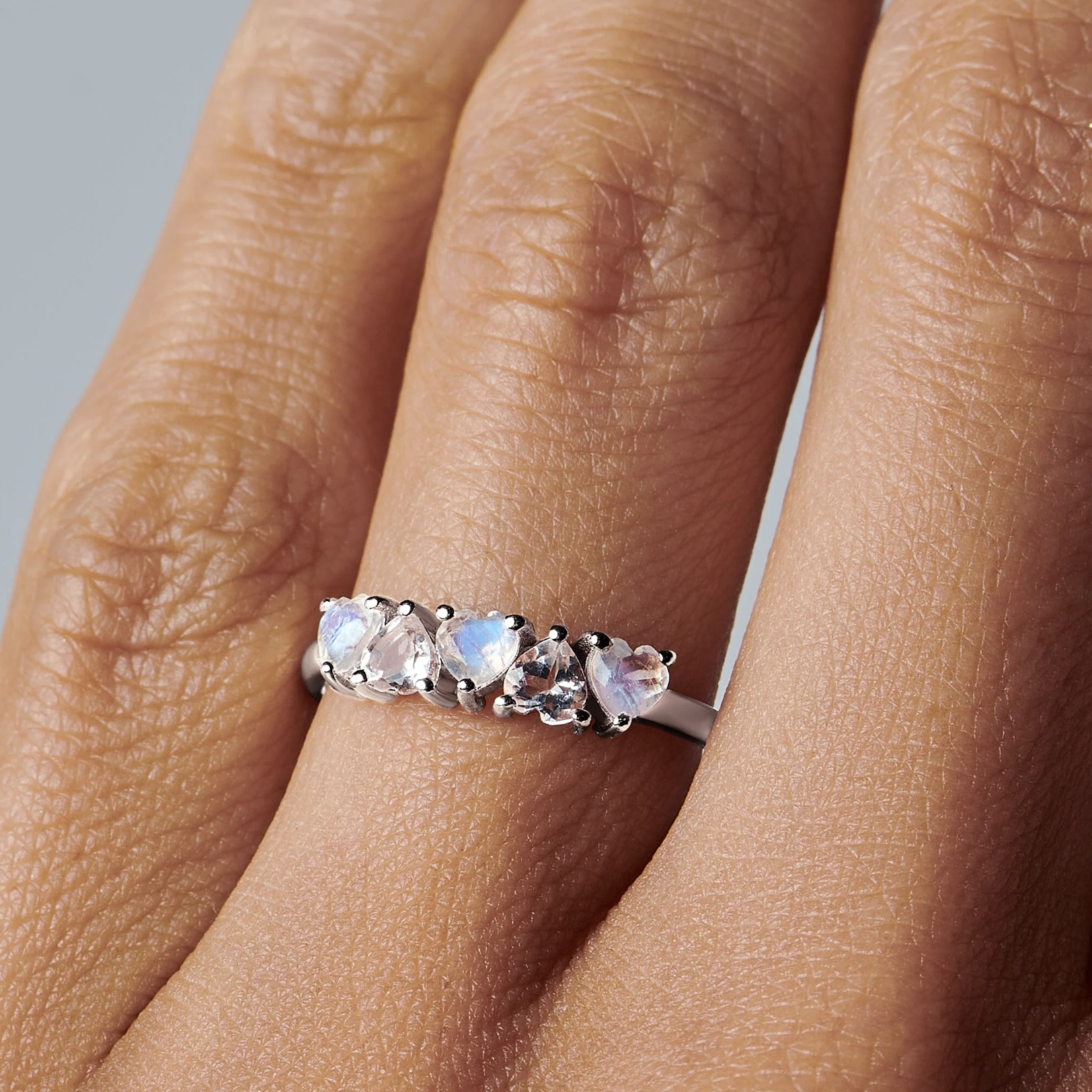 *Crush on You Moonstone Ring · Silver ·
