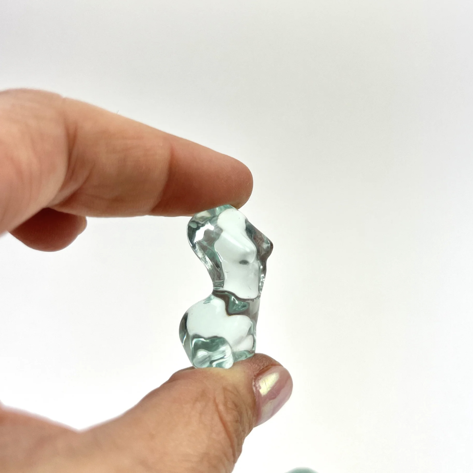 Mini Female Form | Blue Obsidian Glass | 30mm