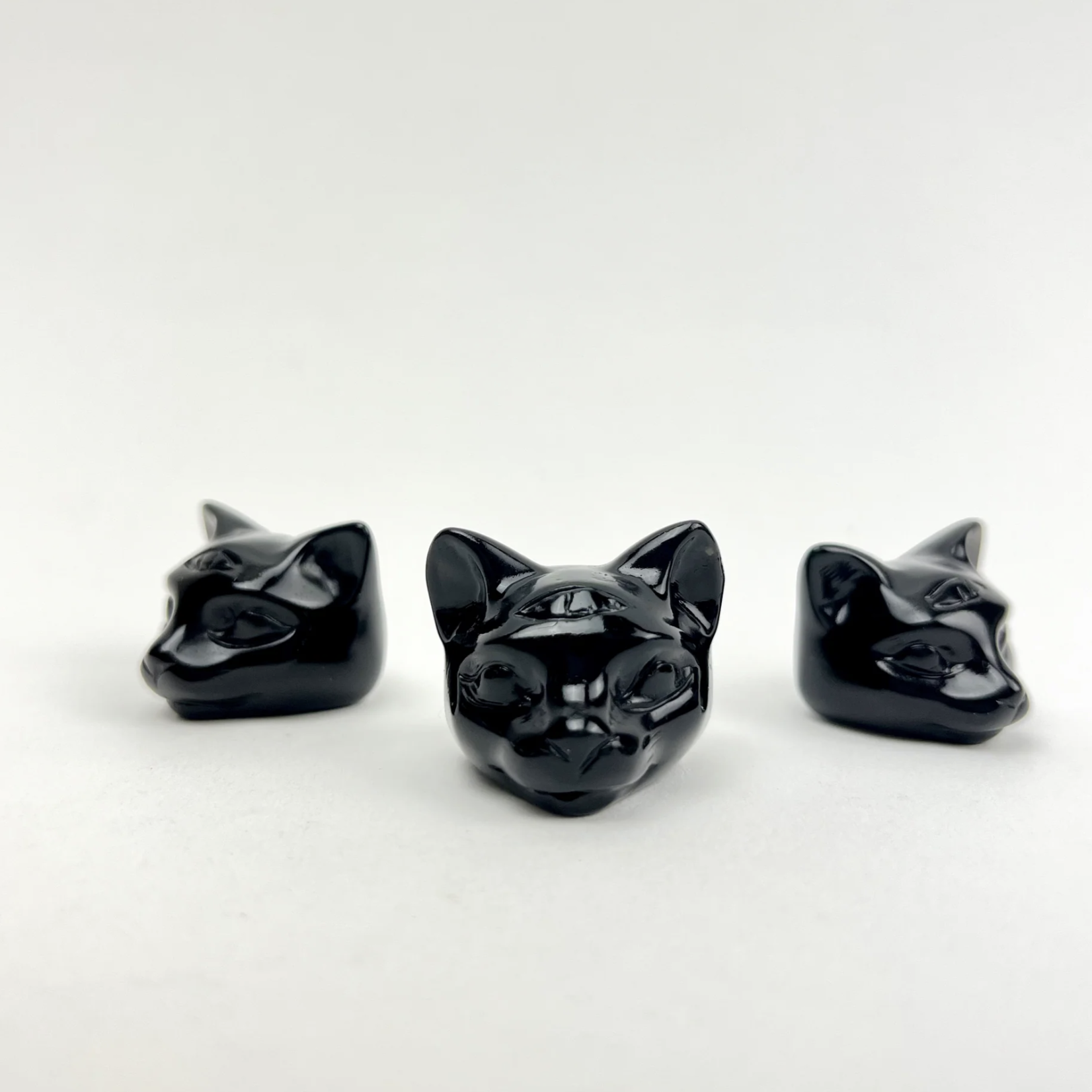 Black Obsidian | Third Eye Cat | 25mm