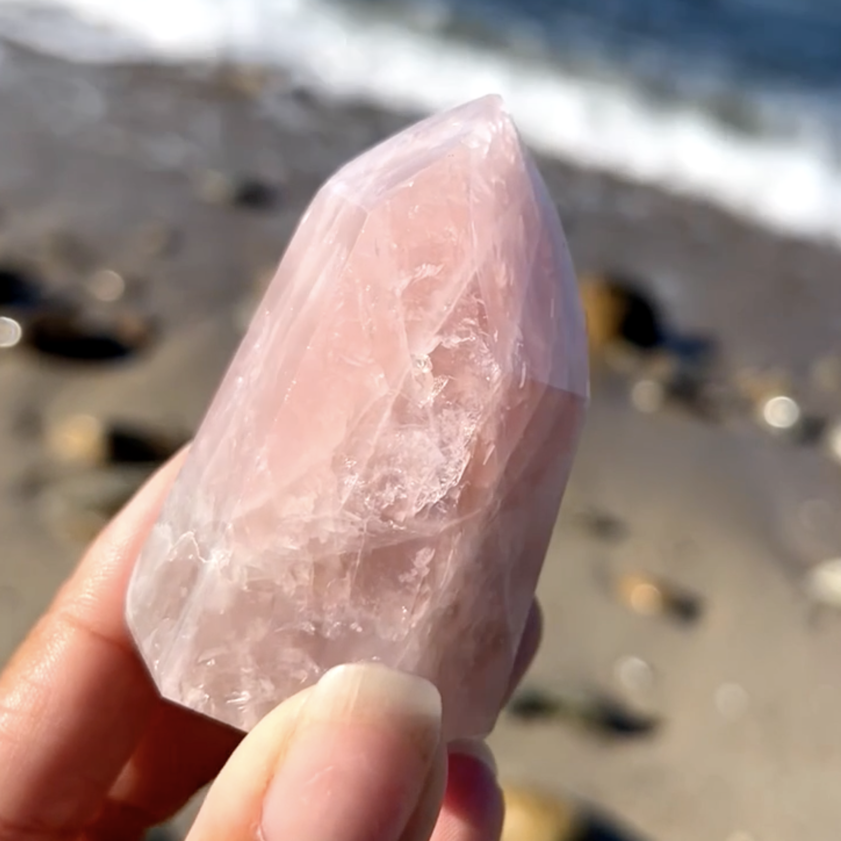 Modelo Rose Quartz | Standing Point | 80-100mm | Brazil