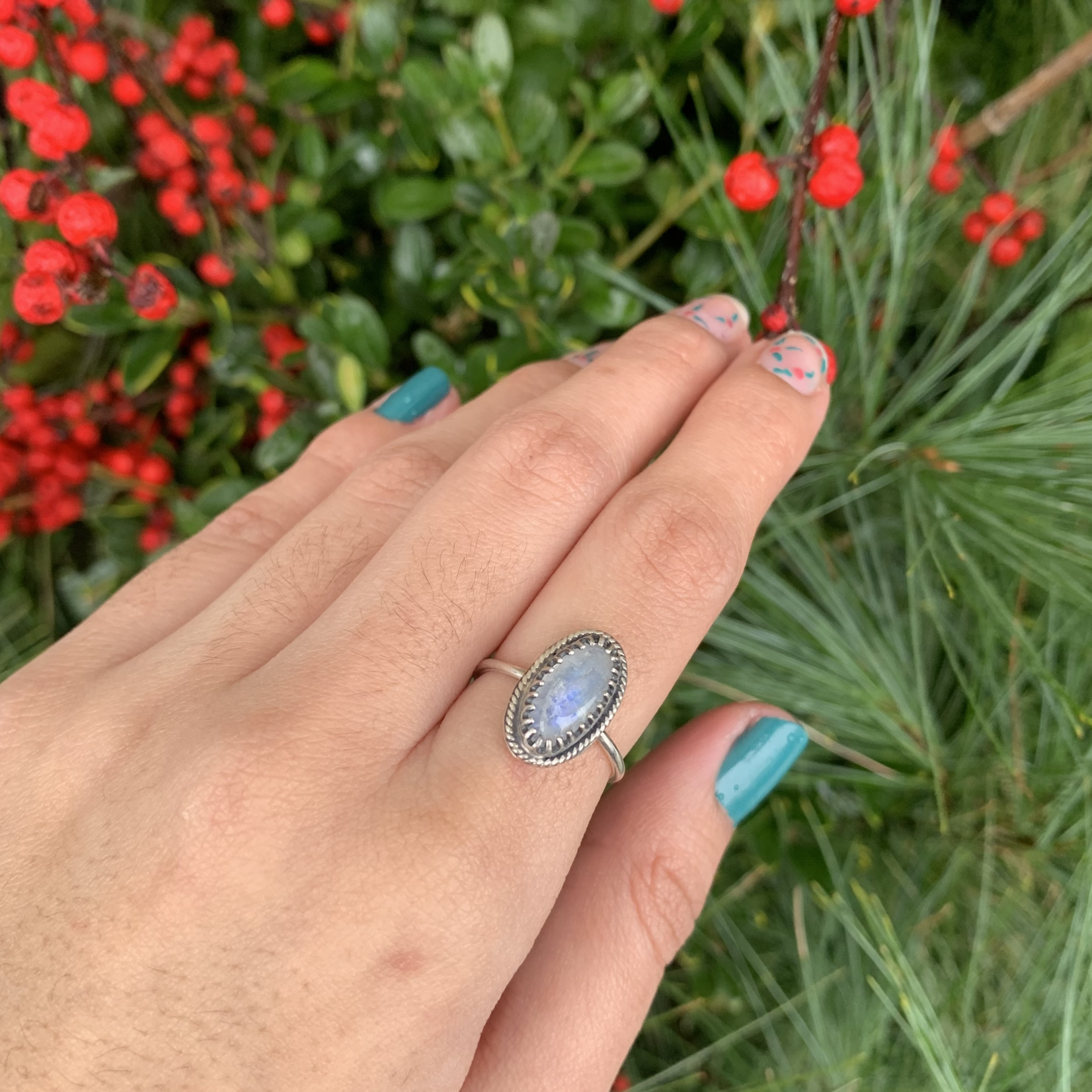 *Moonstone Ring · Silver ·