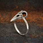 Skull Raven Ring · Silver ·