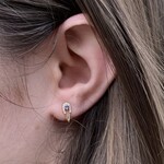 *Tanzanite Peacock Stud Earrings · 14K Gold · Mini