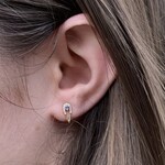 *Tanzanite Peacock Stud Earrings · 14K · Mini