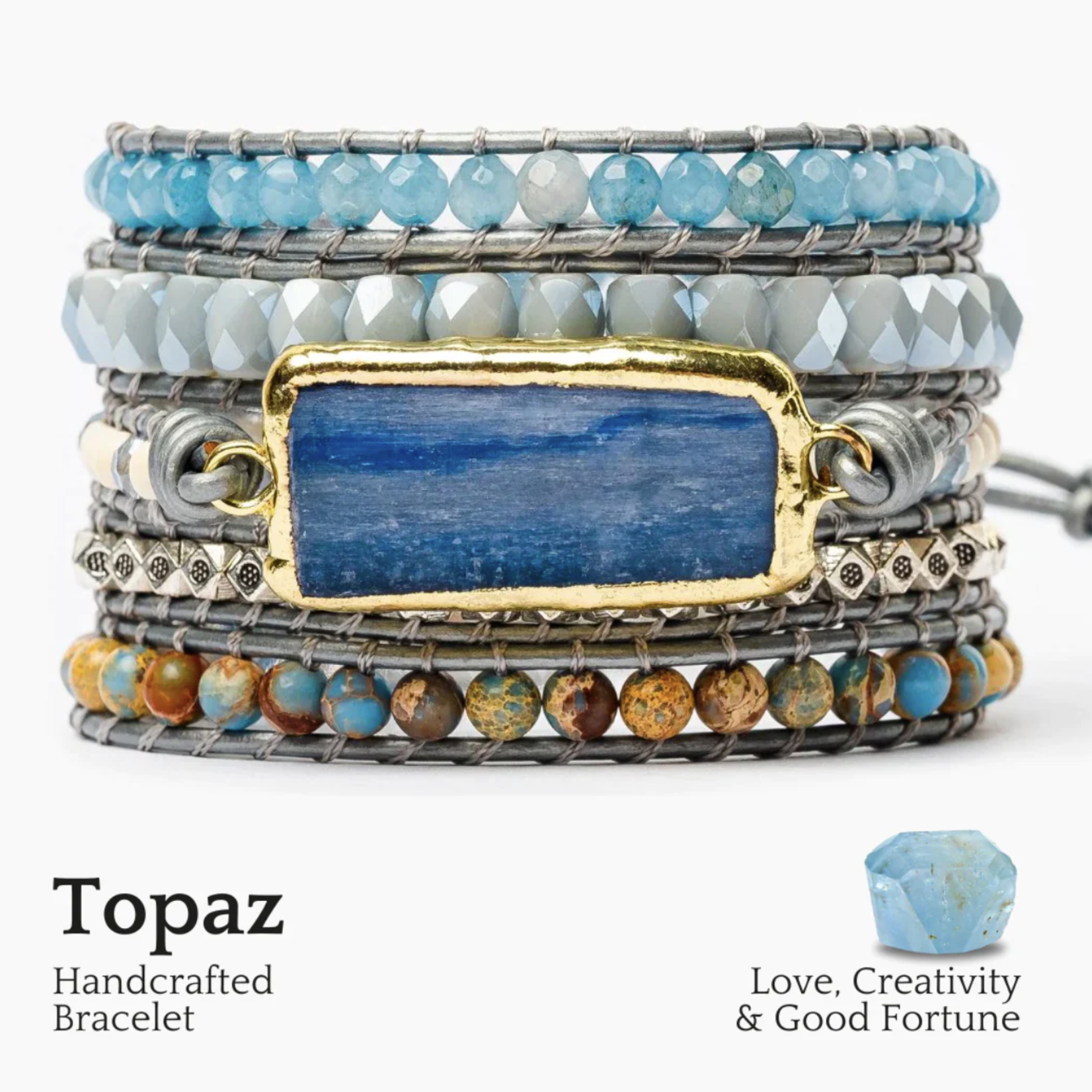 Healing Topaz Wrap Bracelet