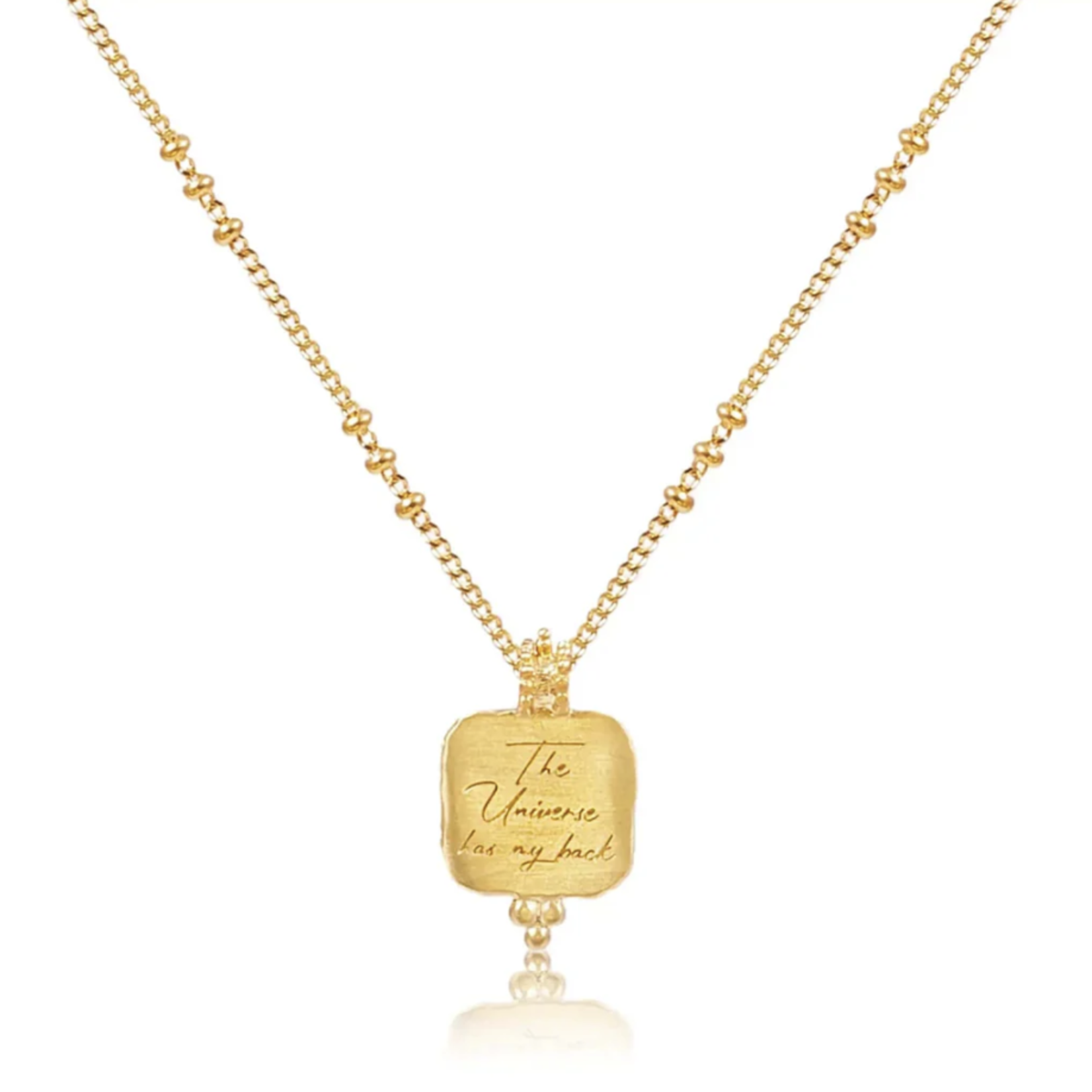 The Universe Has My Back Necklace · 22K Gold Vermeil