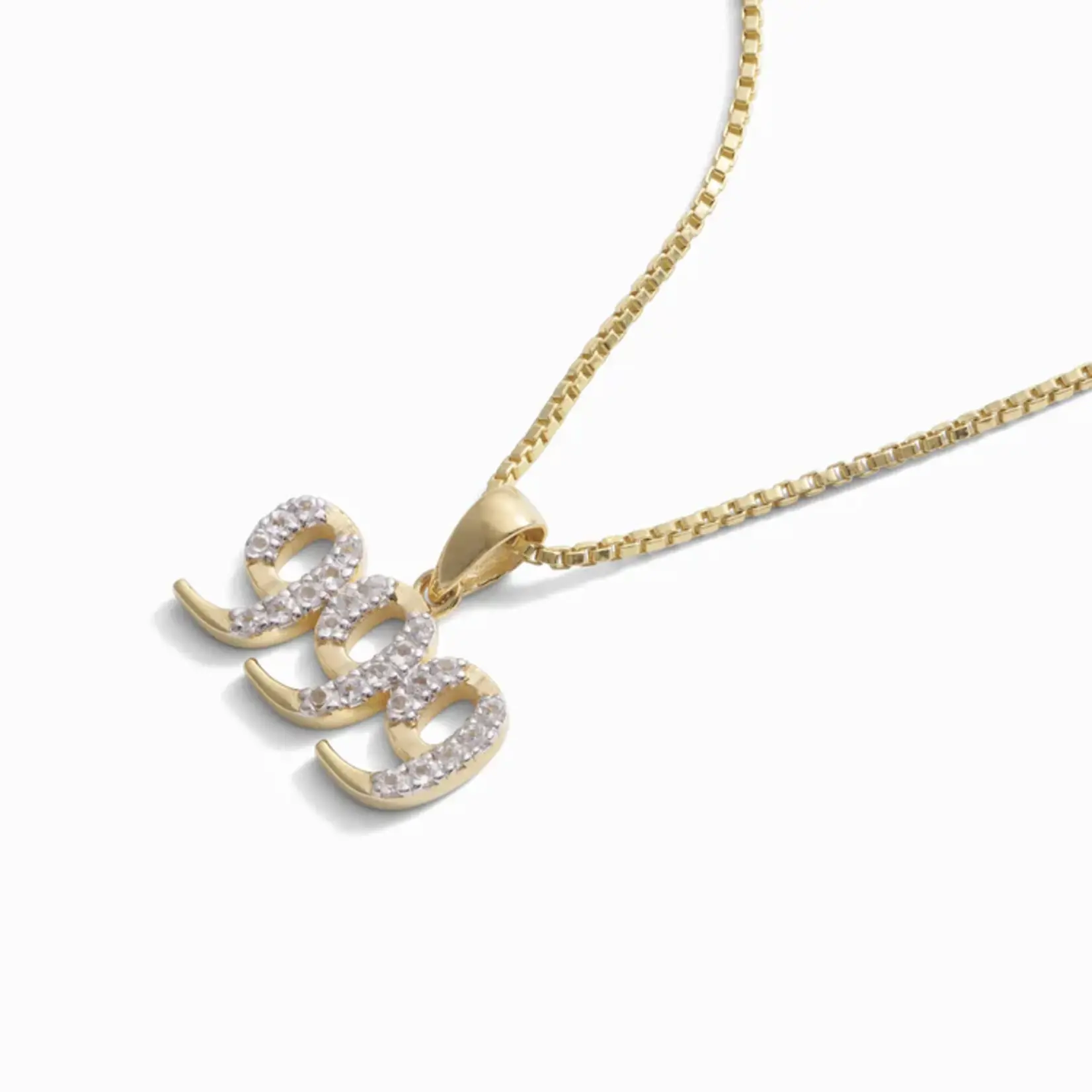 Angel Number · Pendant · 14K Gold Vermeil ·