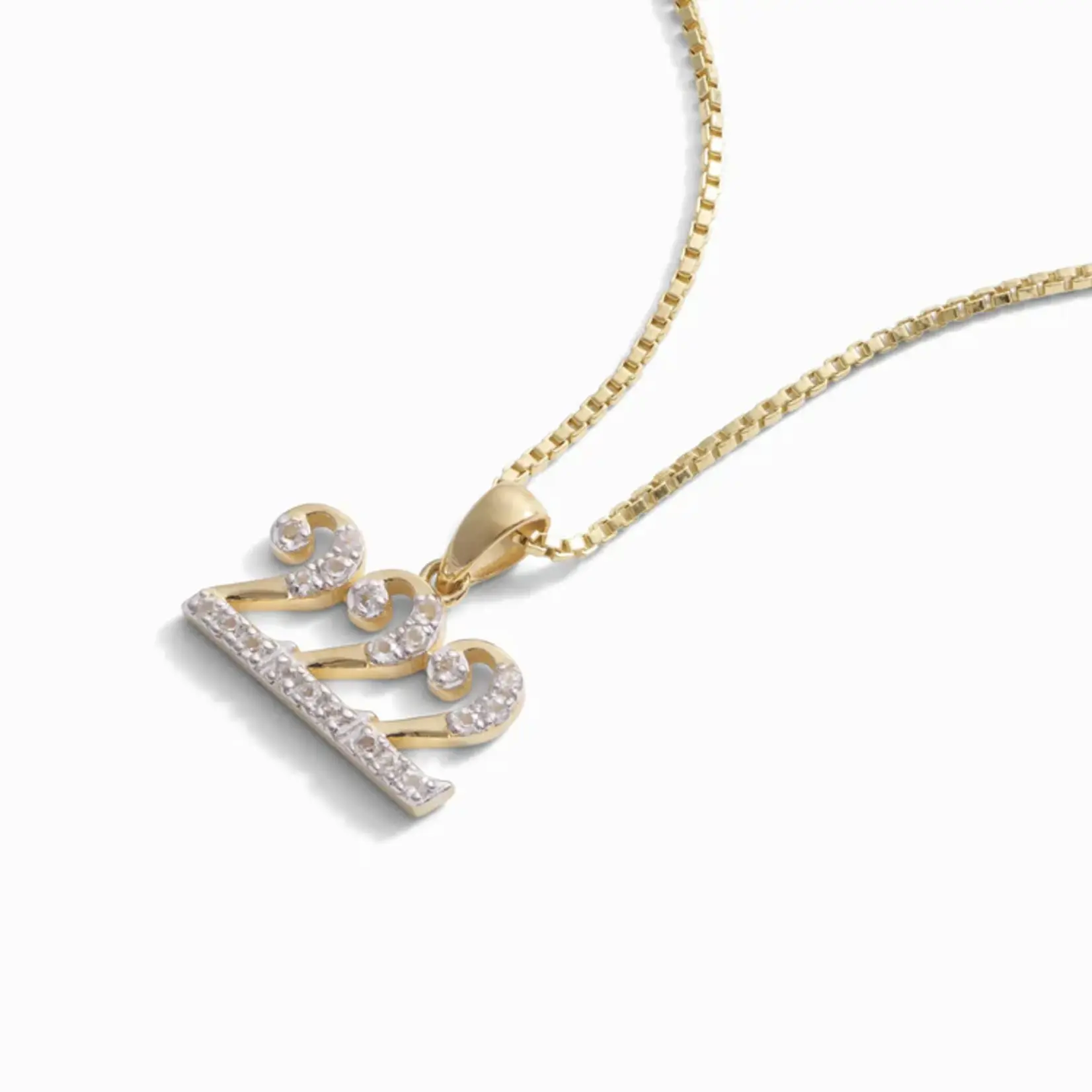 Angel Number · Pendant · 14K Gold Vermeil ·