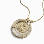 Mother of Pearl Goddess Halo · 14K Gold Vermeil