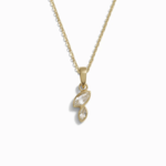 Double Marquise White Topaz Necklace · 14K Gold Vermeil