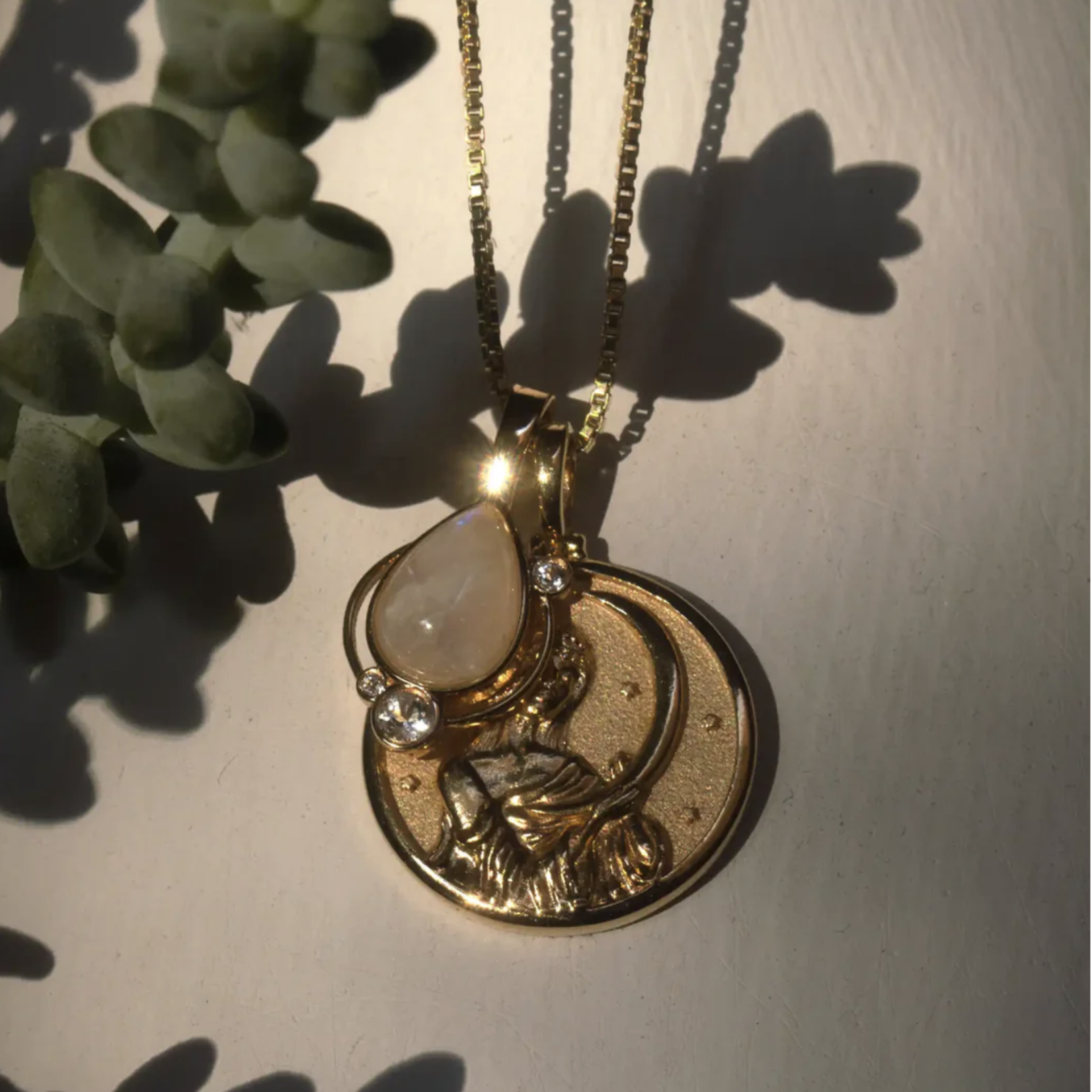 Astral Amulet Necklace · 14K Gold Vermeil