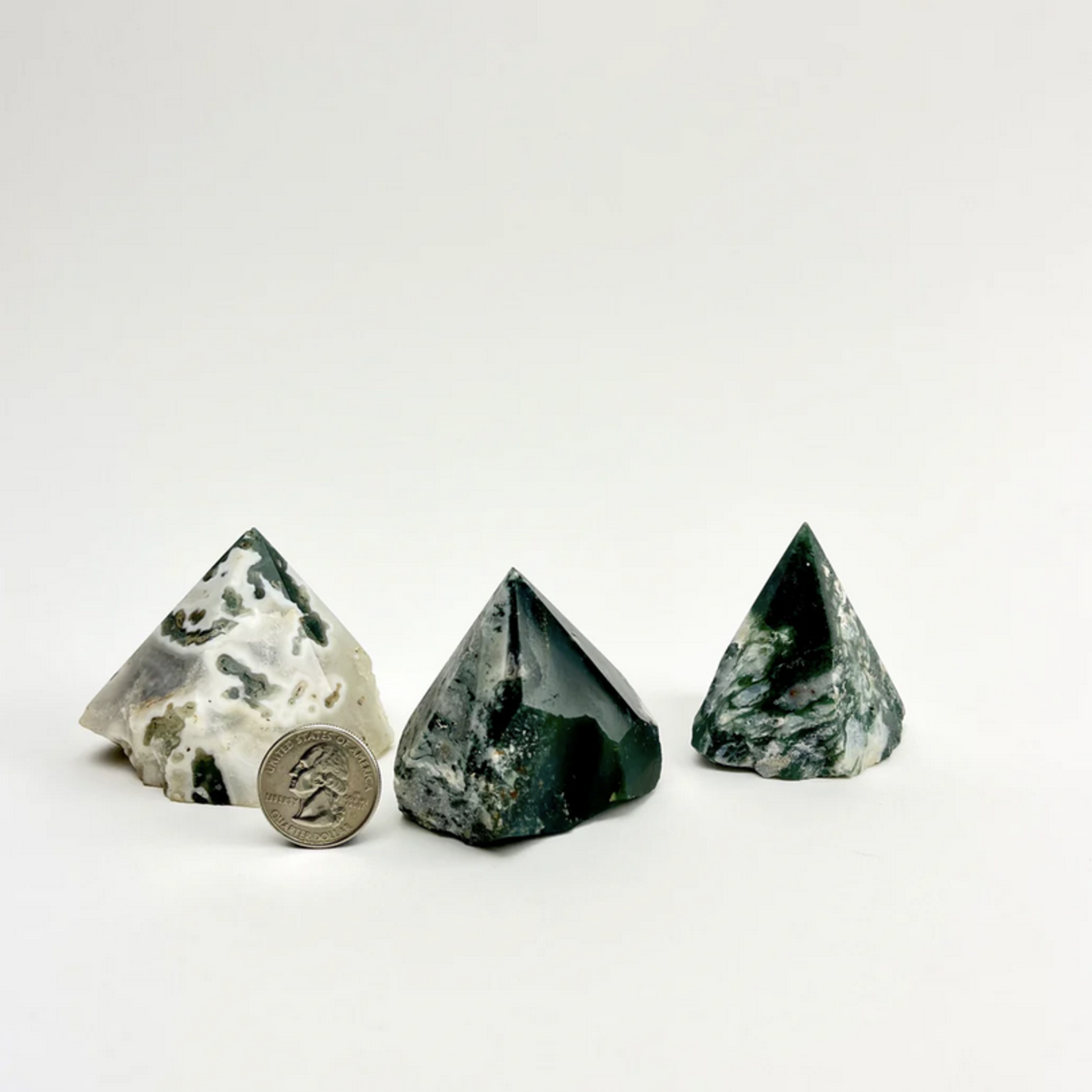 Elite Exports Moss Agate | Power Point | 45-55mm | India