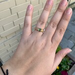Green Tourmaline Ring · 10K Gold · 7