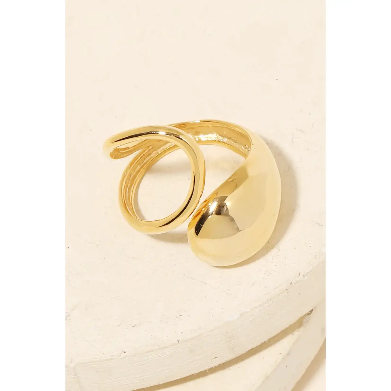 Anarchy Street Polished Rounded Band Ring · Gold