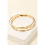 *3 Piece Dainty Bracelet Set · Gold