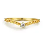 Azura Jewelry Avalon Stacking Ring · Yellow Gold Vermeil