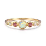 Divinity Opal Tourmaline Ring · Yellow Gold Vermeil ·