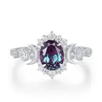 Galactic Alexandrite Ring · White Gold Vermeil ·