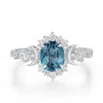 Azura Jewelry Galactic London Blue Topaz ·  White Gold Vermeil ·  7