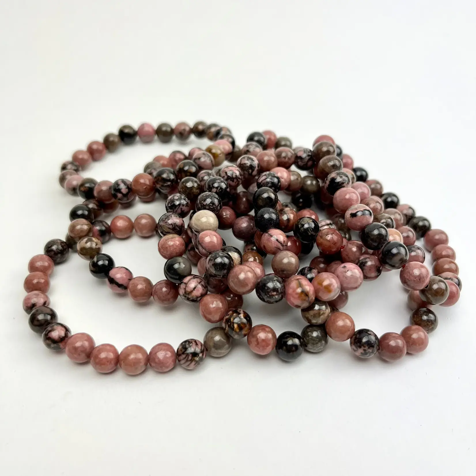 Healing Crystal Bracelet | Rhodonite | 8-9mm