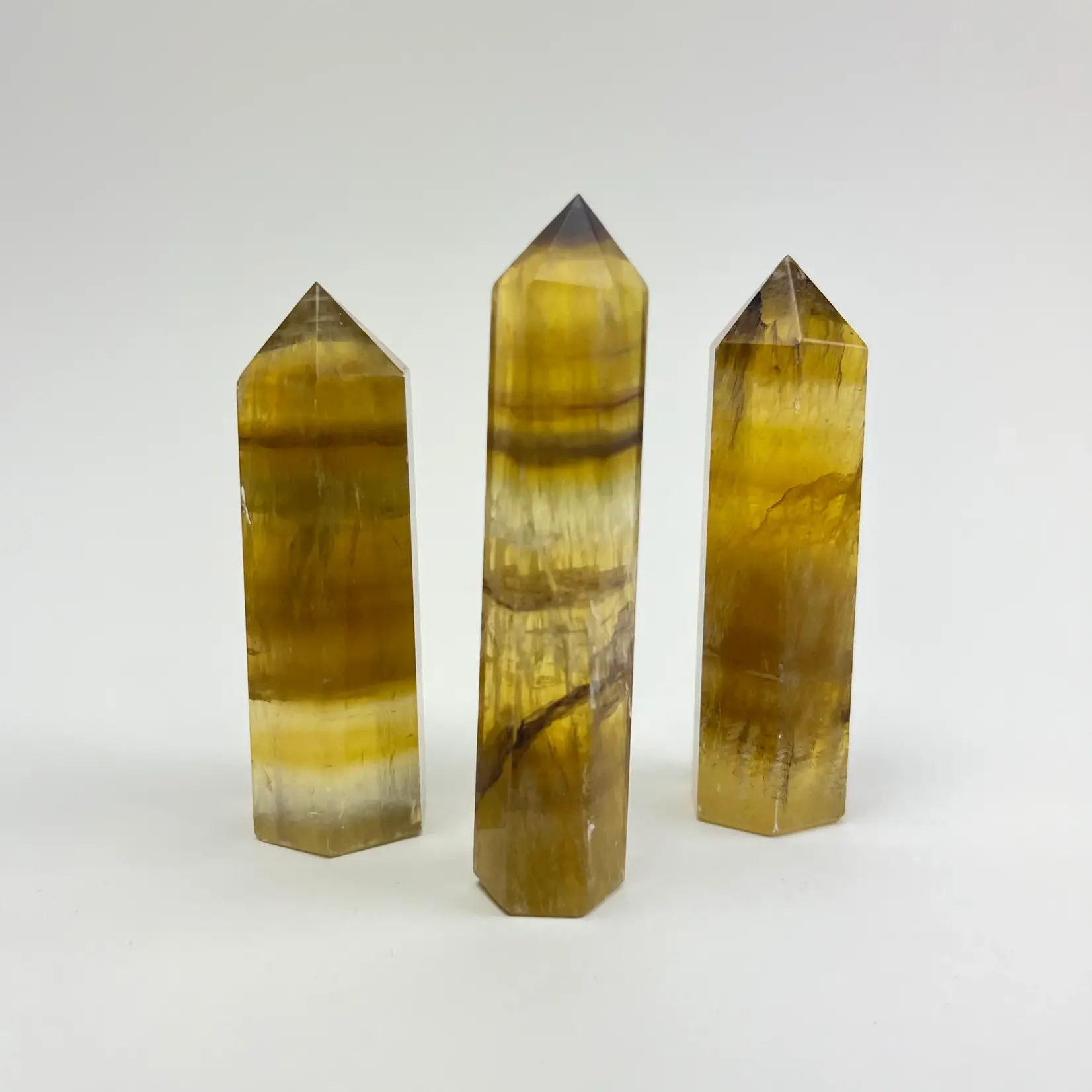 Yellow Fluorite | Polished Point | 80-90mm