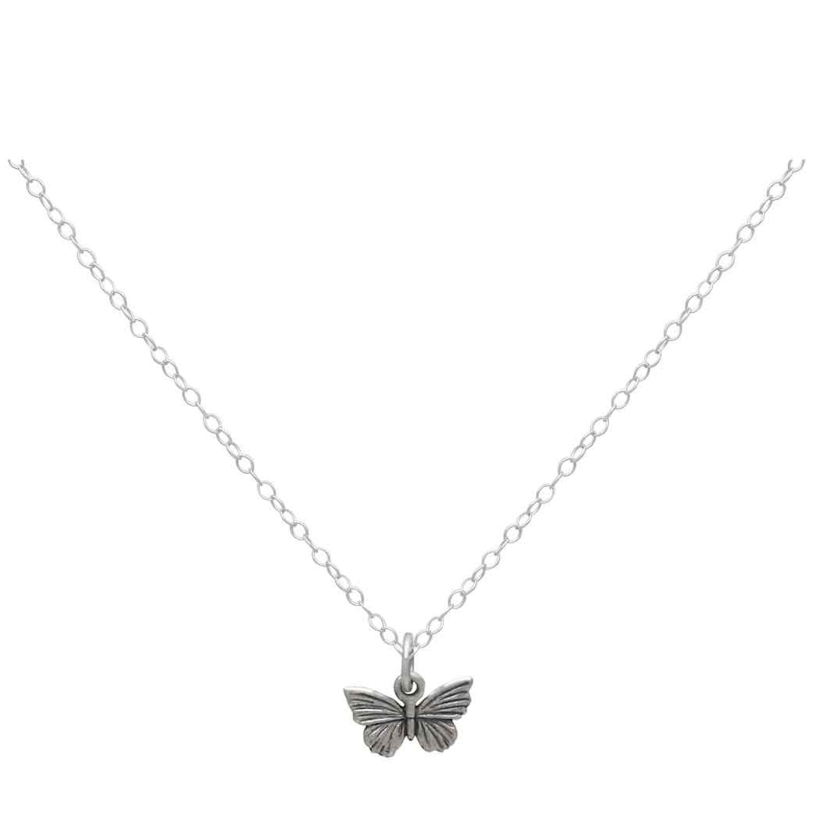 Small Butterfly Necklace · Sterling Silver