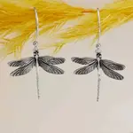 *Dragonfly Dangle Earrings · Sterling Silver